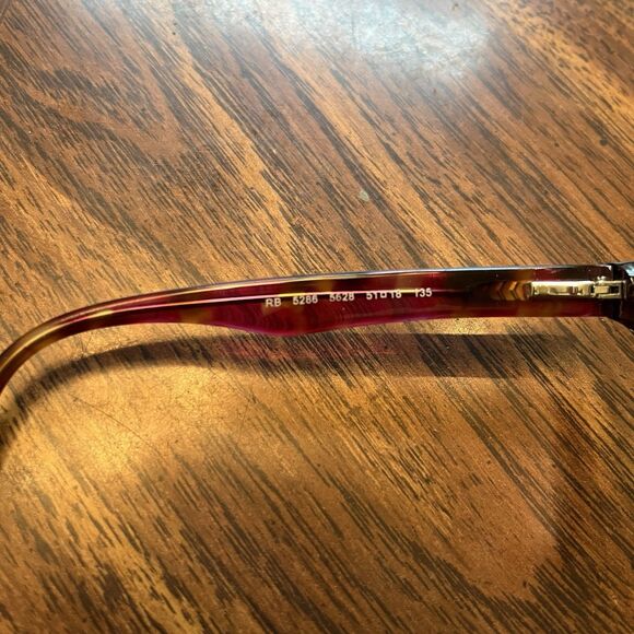 Ray-Ban RB 5286 5628 Brown Marble Full Rim Eyeglasses Frames Only 51-18-135 - Picture 6 of 8